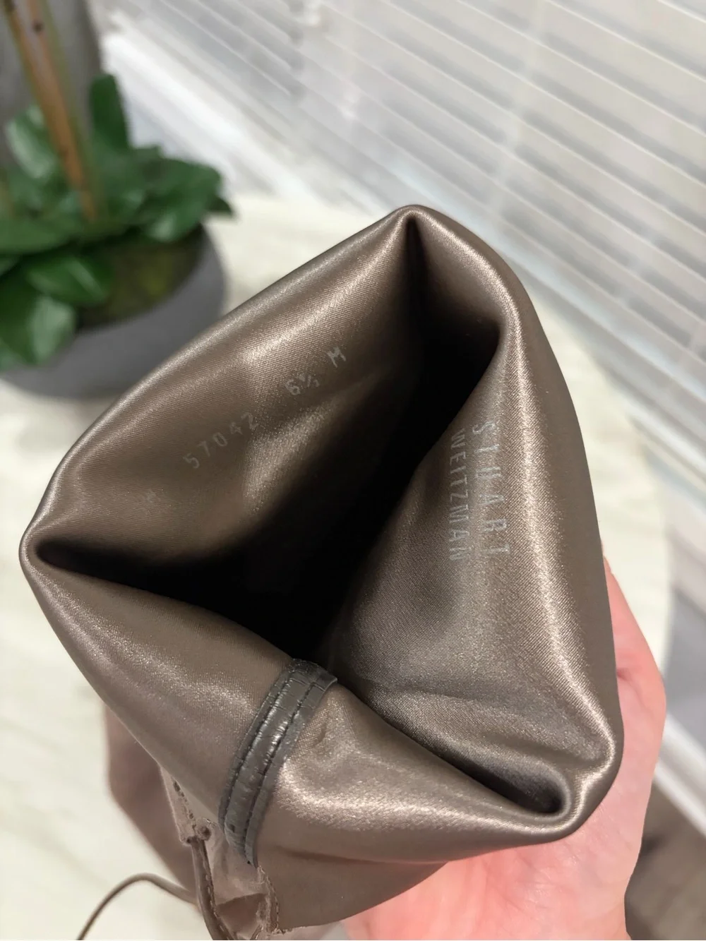 Stuart Weitzman Over-the-Knee Suede Boots in Taupe